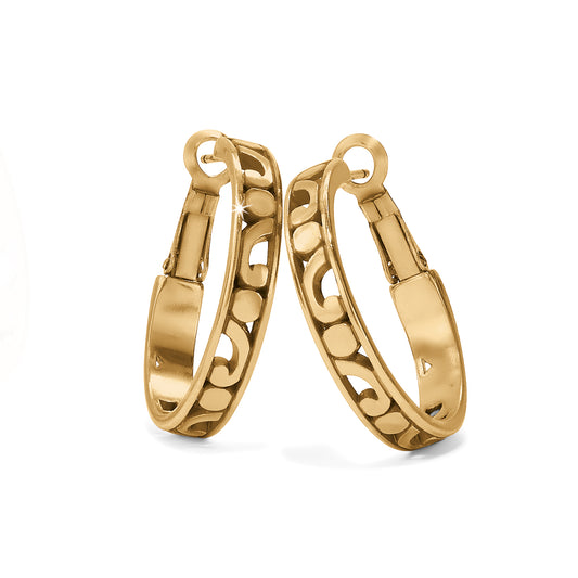 Contempo Small Hoop Earrings Gold
