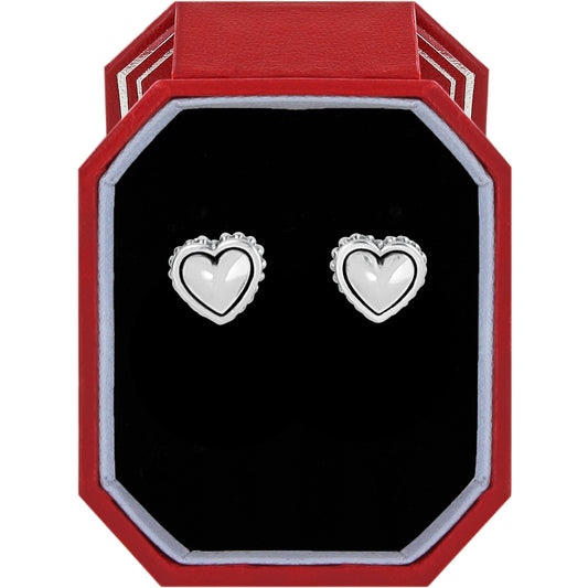 Pretty Tough Petite Heart Post Earrings With Gift Box