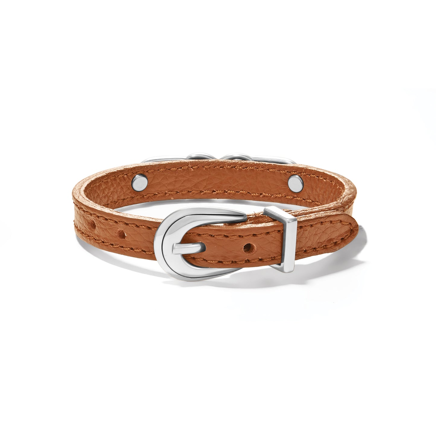 Interlok Braid Leather Bracelet Bourbon