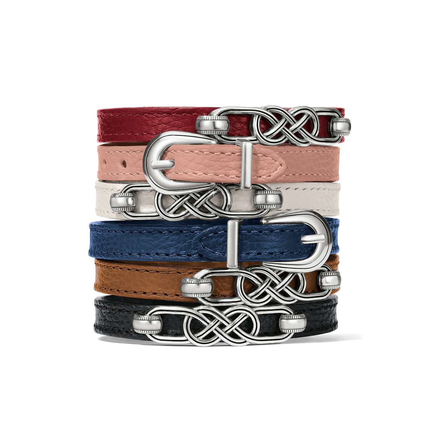 Interlok Braid Leather Bracelet Bourbon