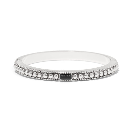 Pretty Tough Gem Hinged Bangle Black