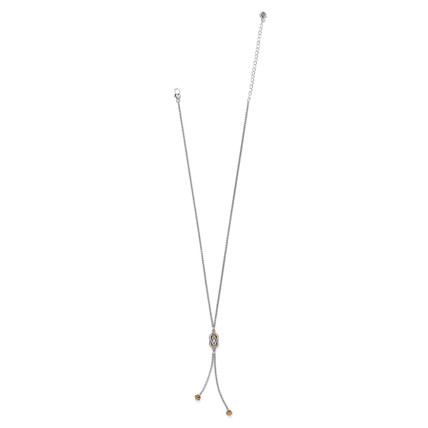 Interlok Harmony Lariat Necklace Two Tone