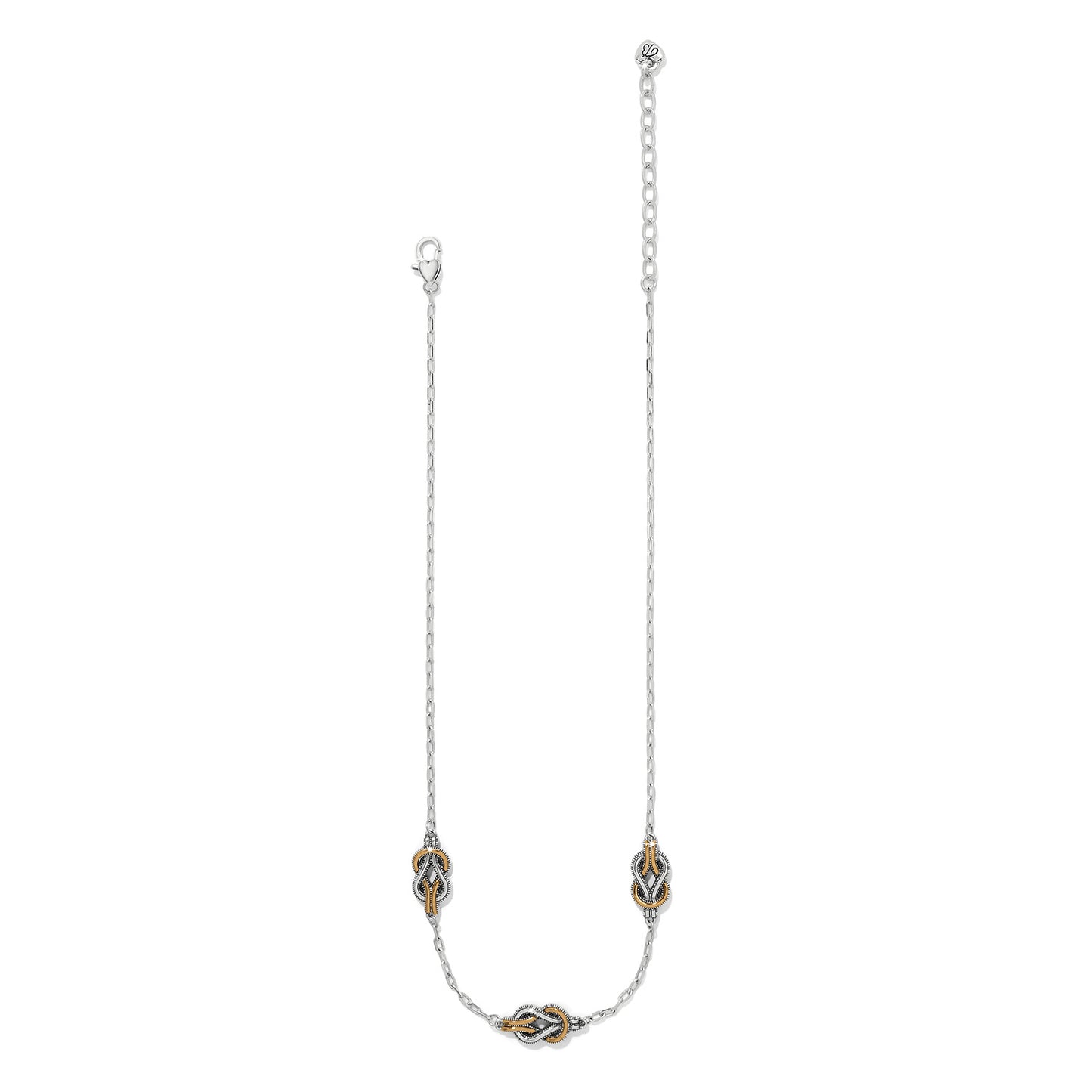 Interlok Harmony Trio Necklace Two Tone