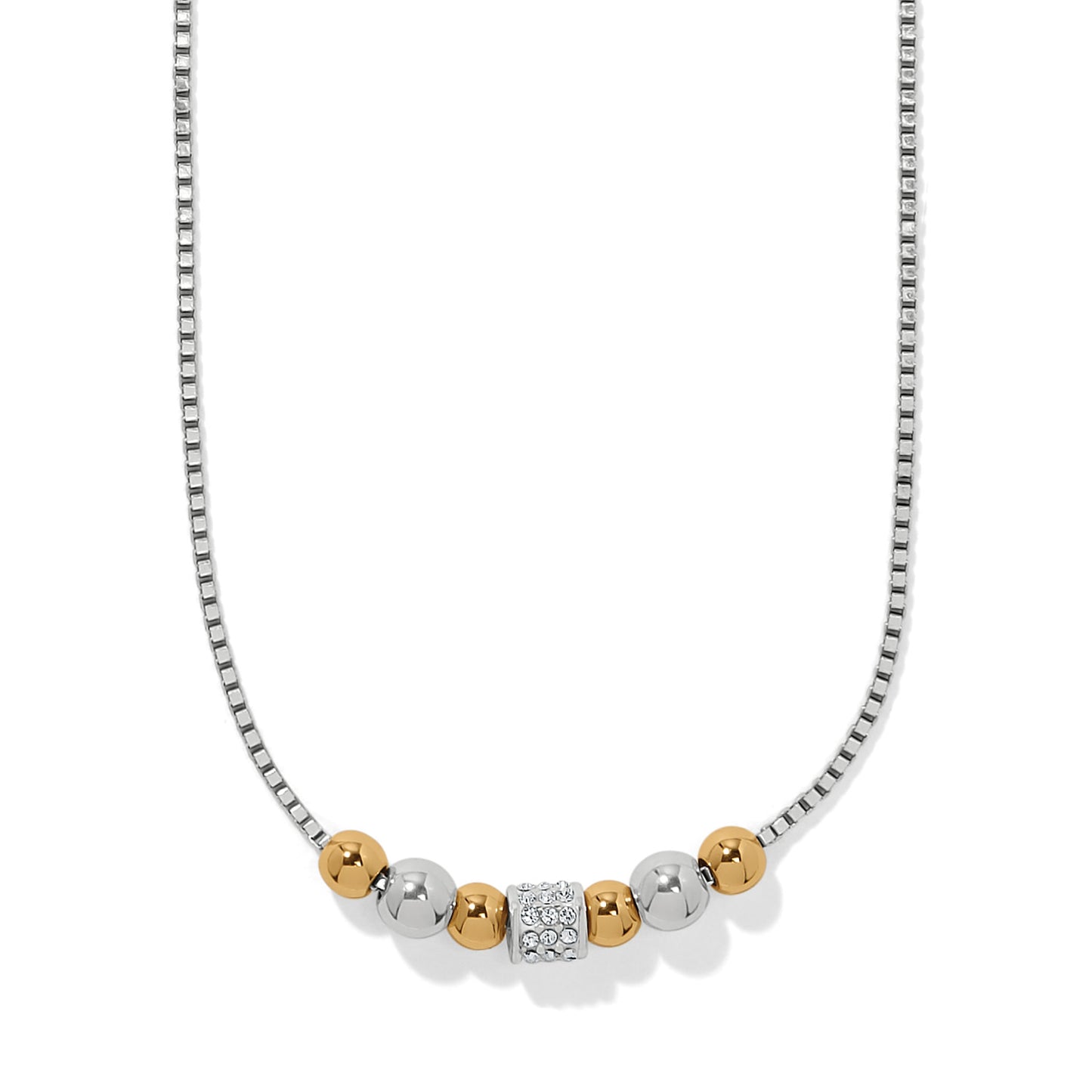 Meridian Petite Station Small Two Tone Necklace