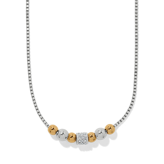 Meridian Petite Station Small Two Tone Necklace