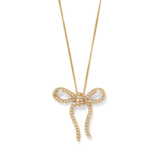 Illumina Bow Necklace Gold