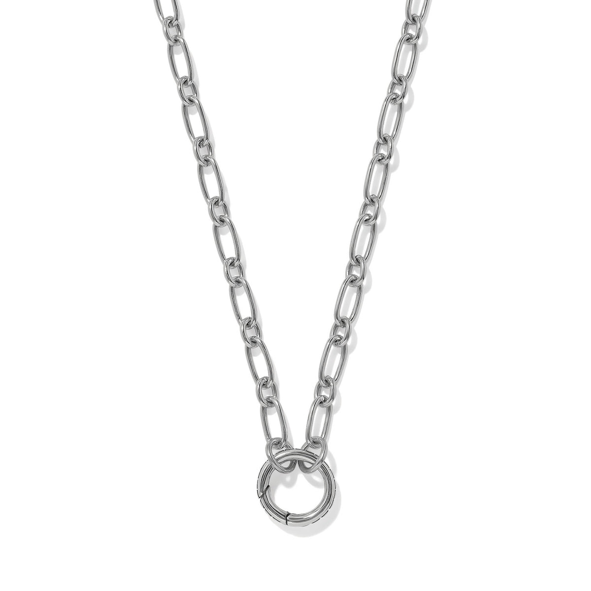 Isadora Dot Link Open Charm Ring Necklace