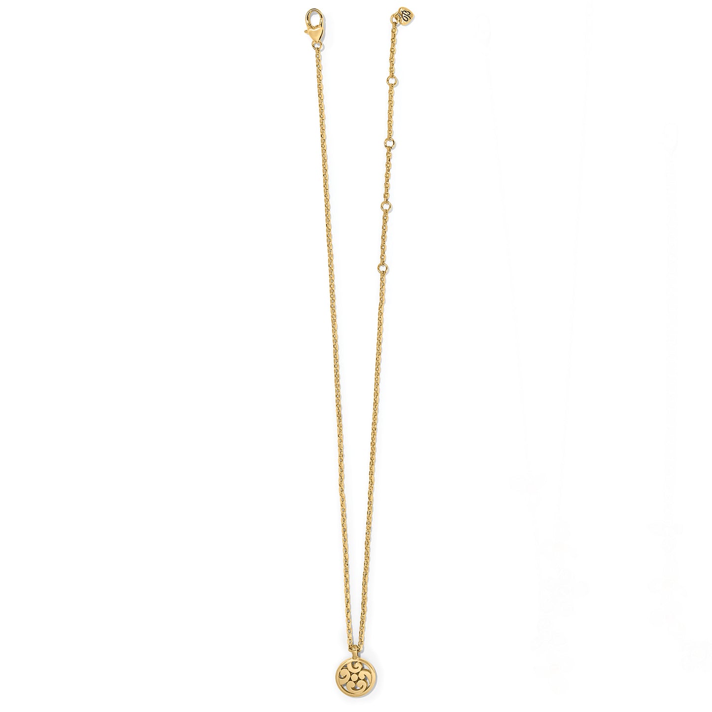 Contempo Medallion Petite Necklace Gold