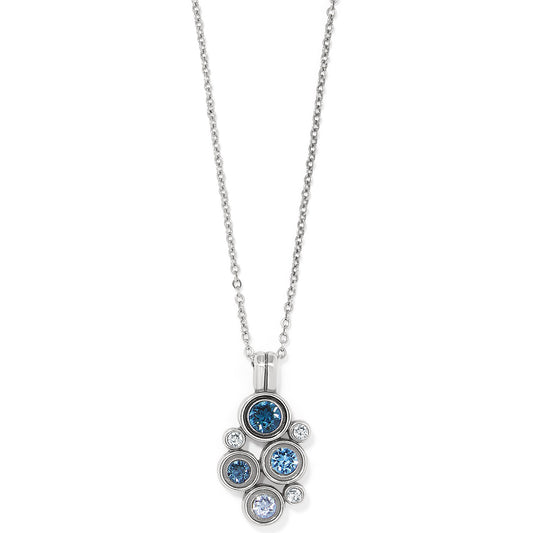 Constella Cluster Necklace Silver Blues