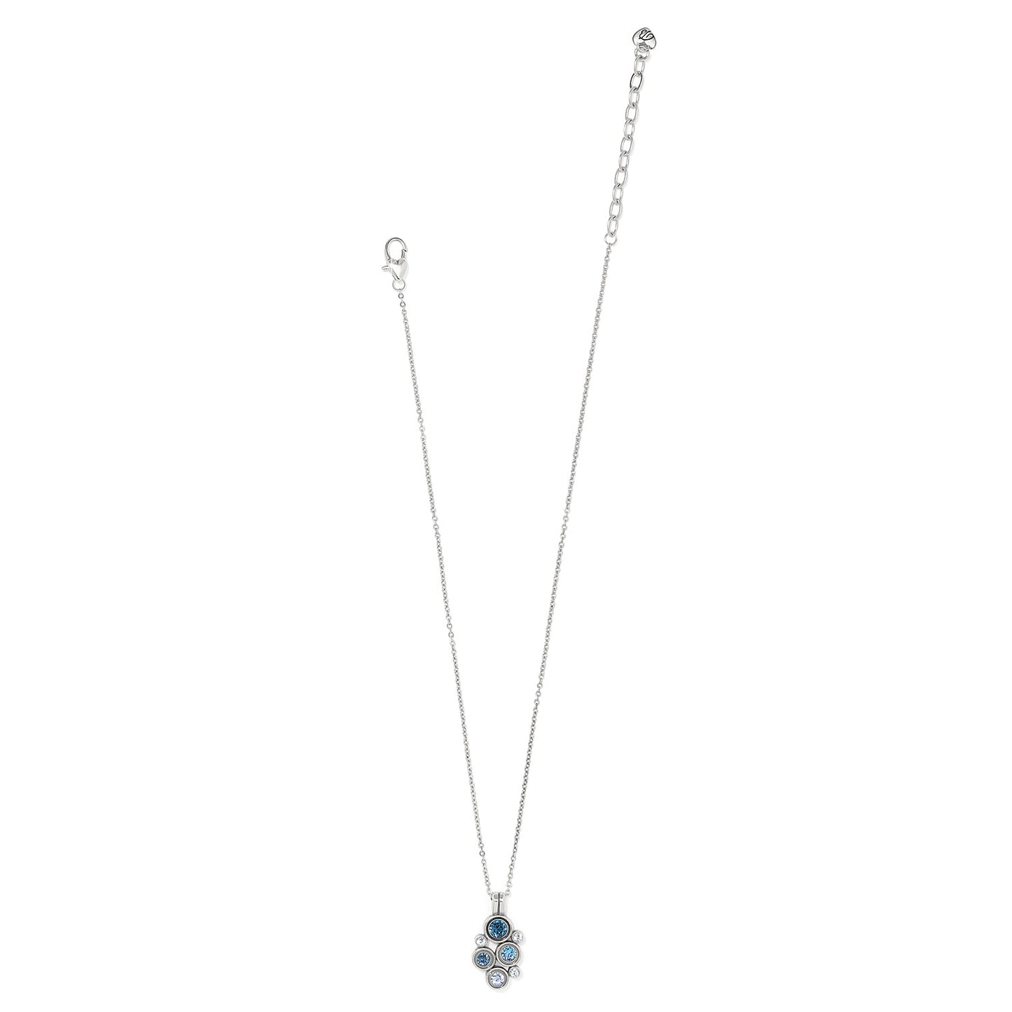 Constella Cluster Necklace Silver Blues