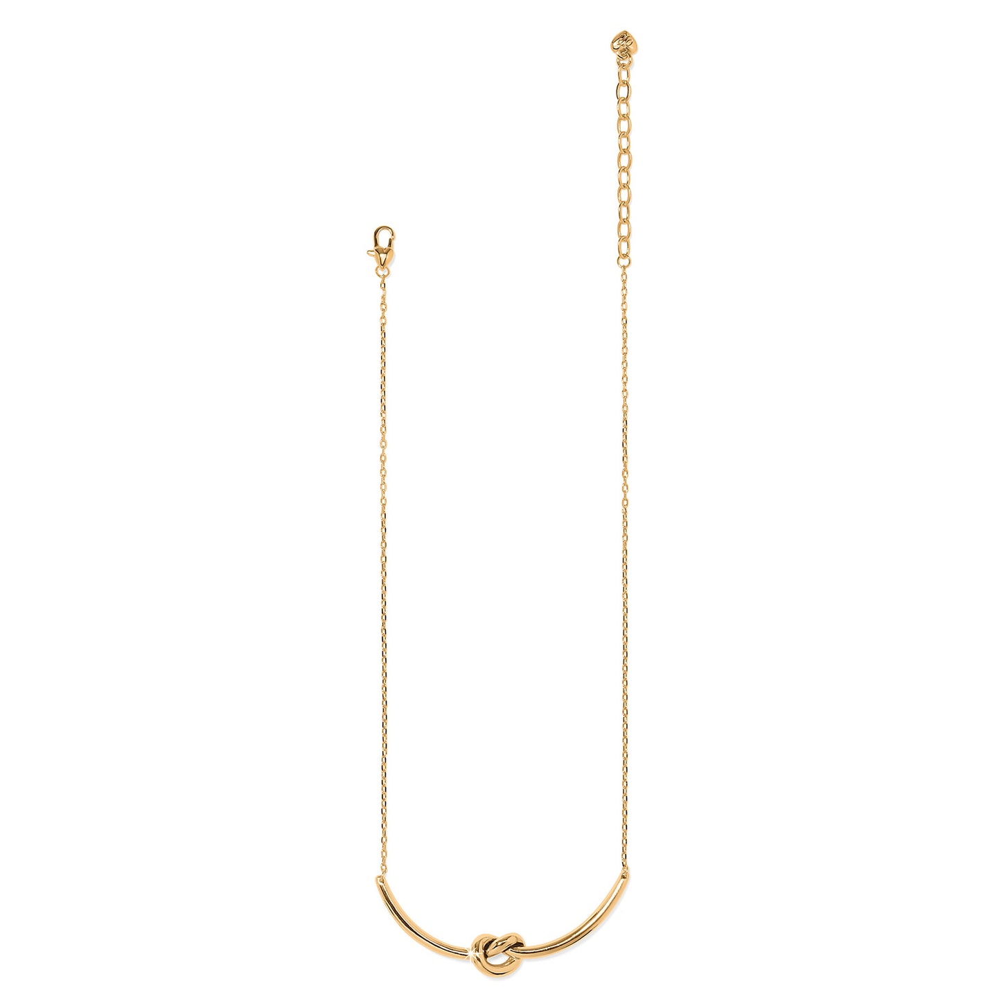 Interlok Single Knot Necklace Gold