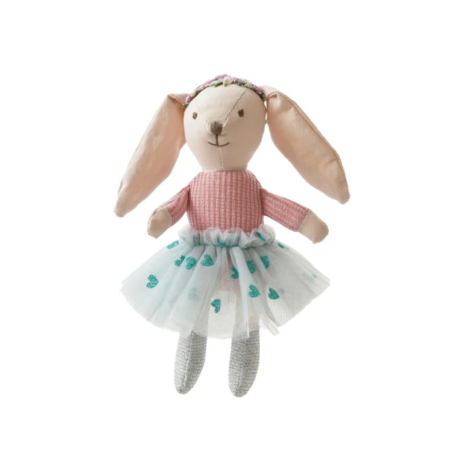 Bunny Cotton Animal in Skirt and Sweater