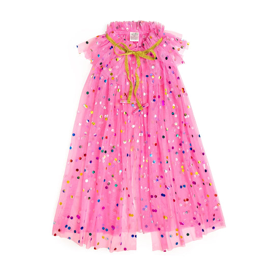 Raspberry Confetti Cape for Dress Up