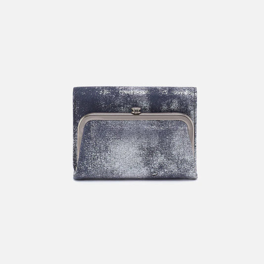 Robin Compact Wallet Blue Pewter Metallic