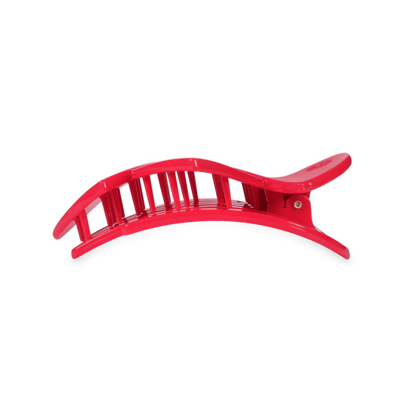 Teleties Red Heart to Heart Medium Flat Hair Clip