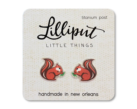 Lilliput Earrings Red Squirrel