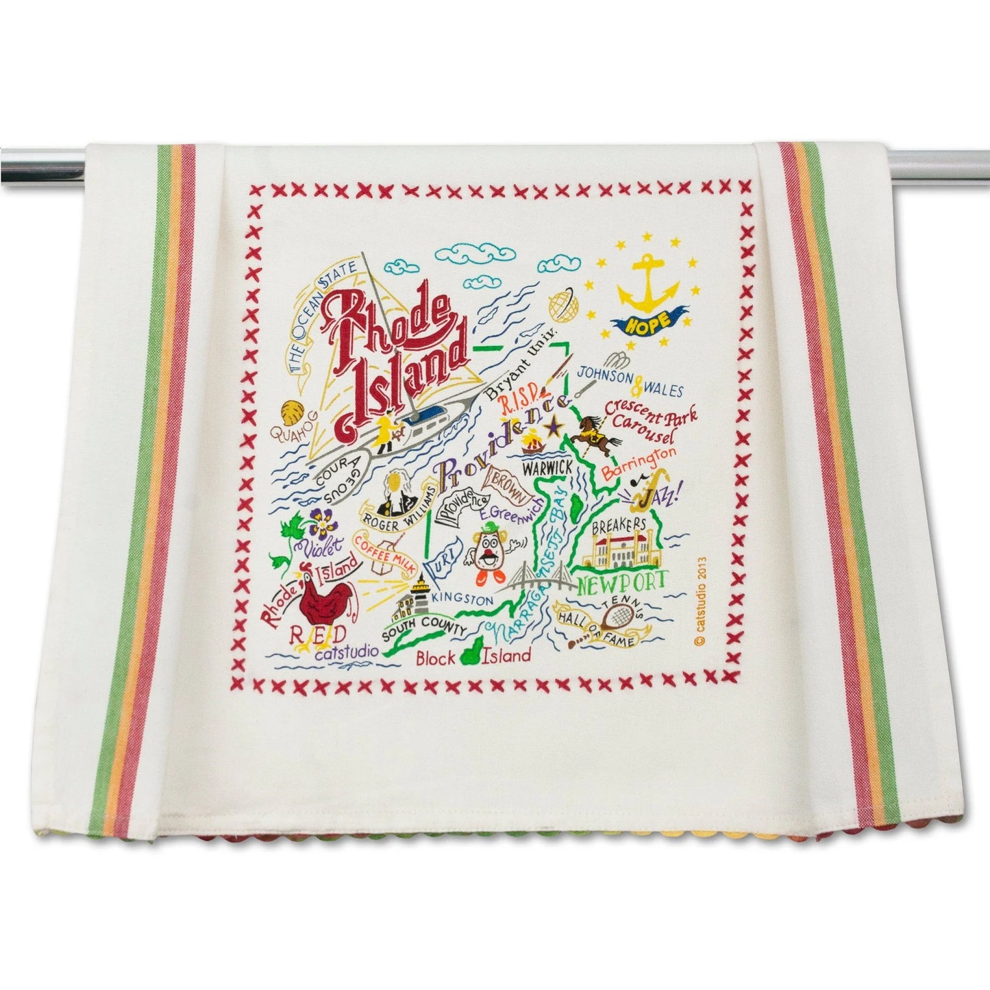 Catstudio Dish Towel Rhode Island