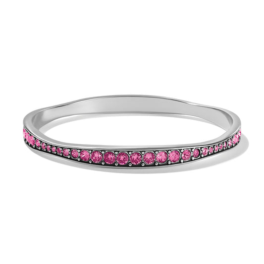 Light Hearted Crystal Bangle Rose