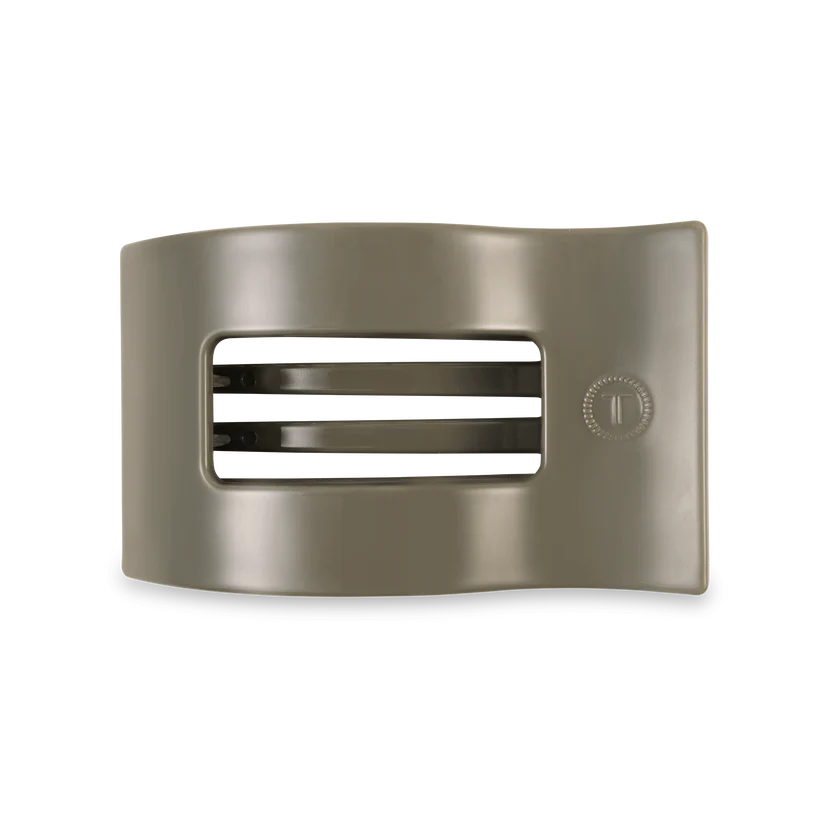 Teleties Medium Flat Rectangle Hair Clip Sage It Ain't So
