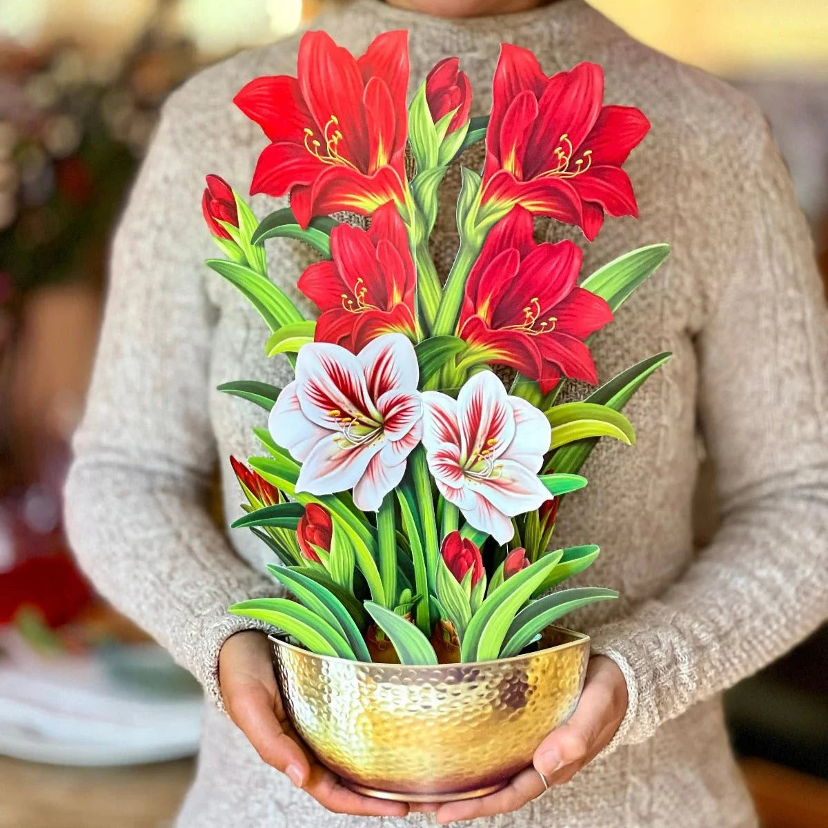 Freshcut Paper Scarlet Amaryllis