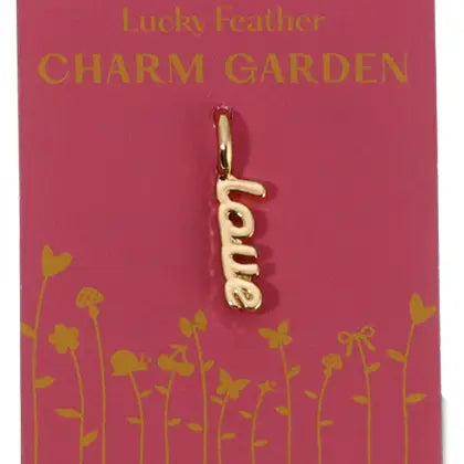 Charm Garden Gold Charm Love Script