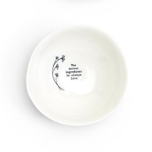 Secret Ingredient White Wobbly Bowl