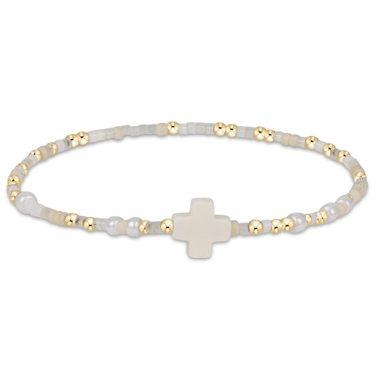 Hope Unwritten Signature Cross Bracelet Call Me On My Shellphone