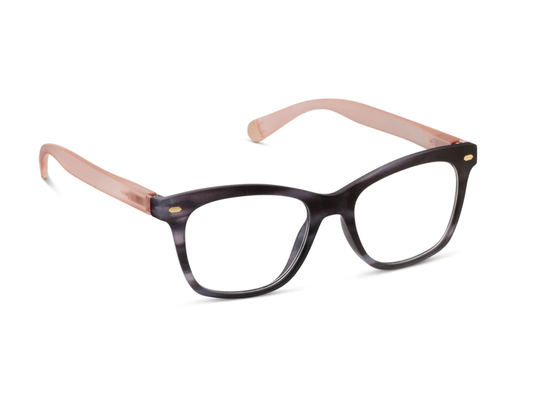 Peepers Readers Sinclair Charcoal Horn/Blush