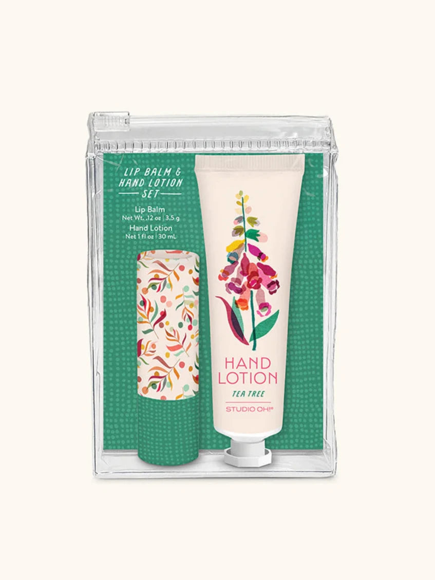 Lip Balm & Hand Lotion Set Summer Blooms