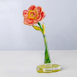 Sweet Pink Peony Small Acrylic Flower