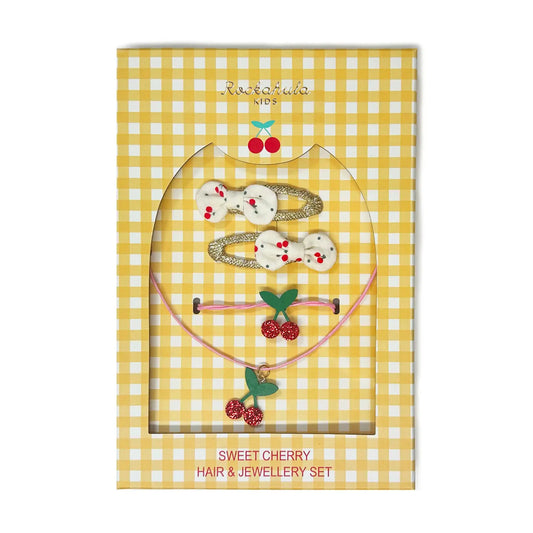 Sweet Cherry  Hair & Jewelry Set Sale