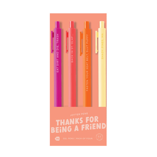 Thanks For Being a Friend Jotter Set 4-Pack
