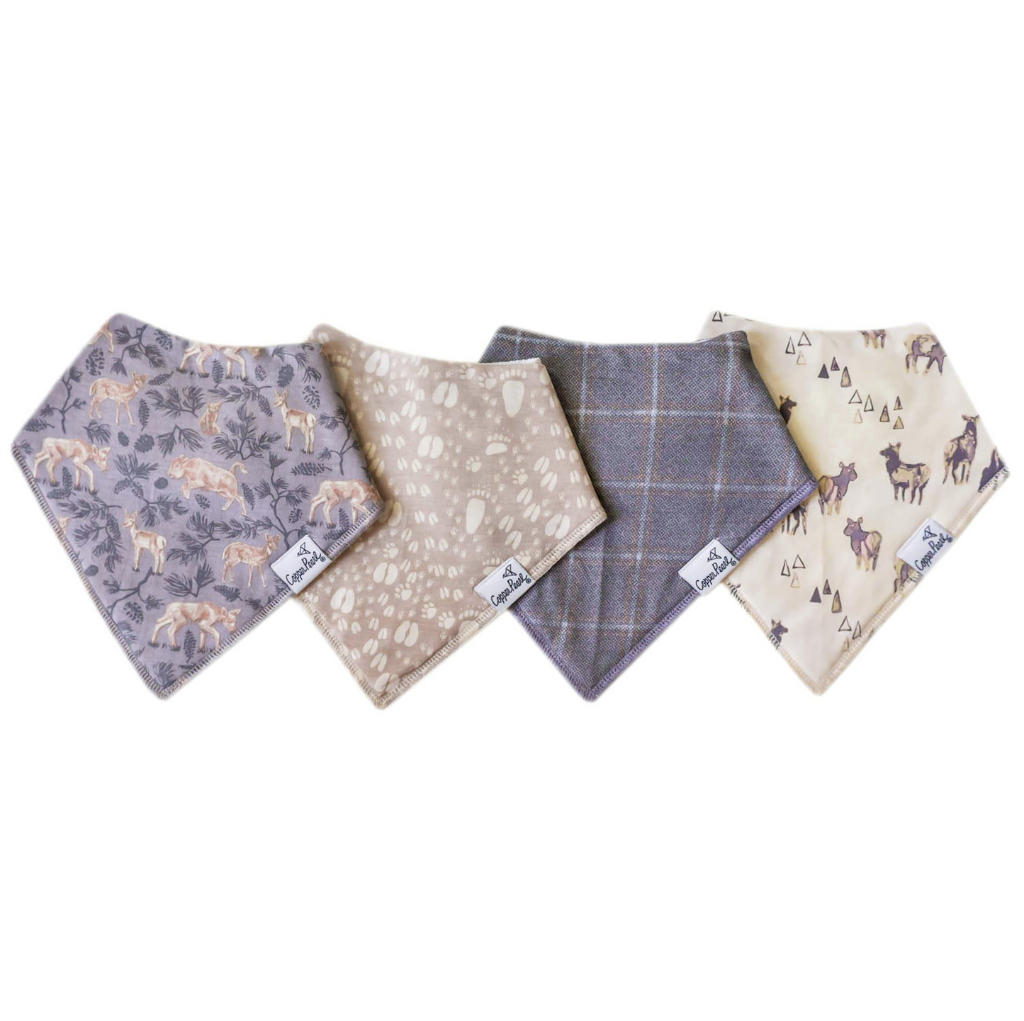 Bandana Bibs Set of 4 Timber