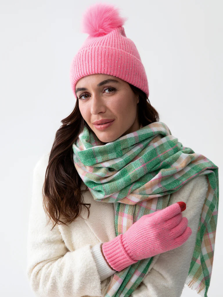 Tony Scarf Green Pink