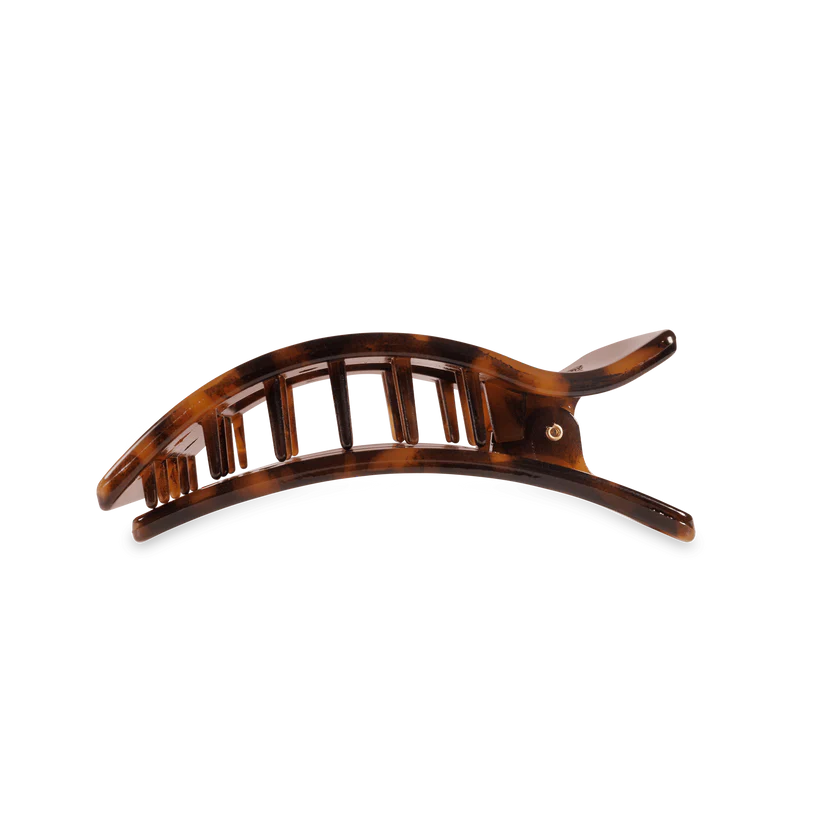 Teleties Medium Flat Rectangle Hair Clip Tortoise