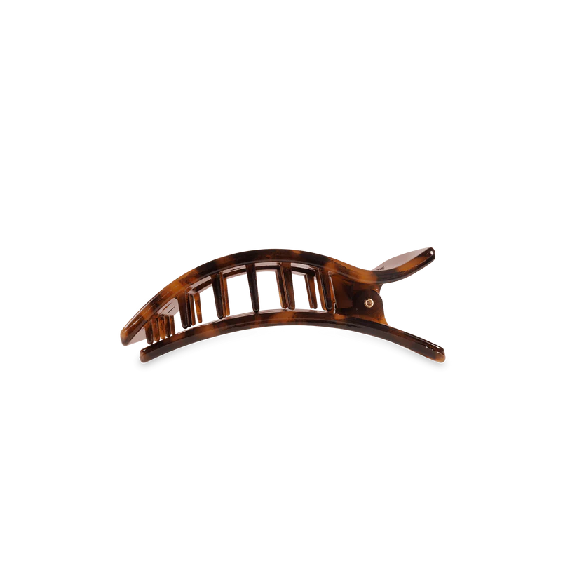 Teleties Small Flat Rectangle Hair Clip Tortoise