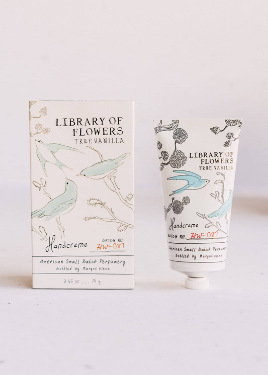 Library of Flowers Boxed Handcreme True Vanilla