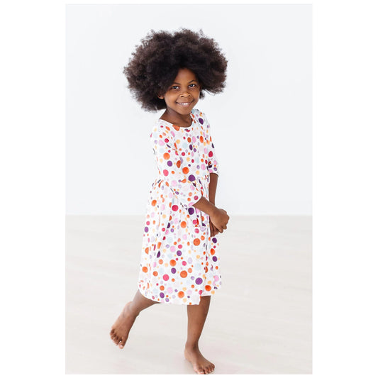 Twirl Pocket Dress Watercolor