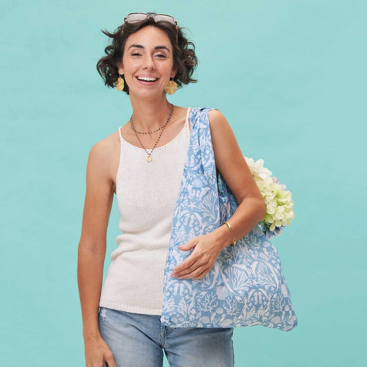Underwater Sea Blu Bag in a Pouch