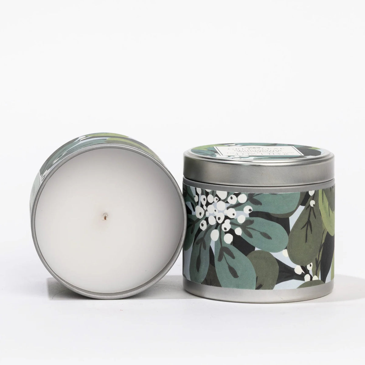Shimmering Snowberry Tin Candle