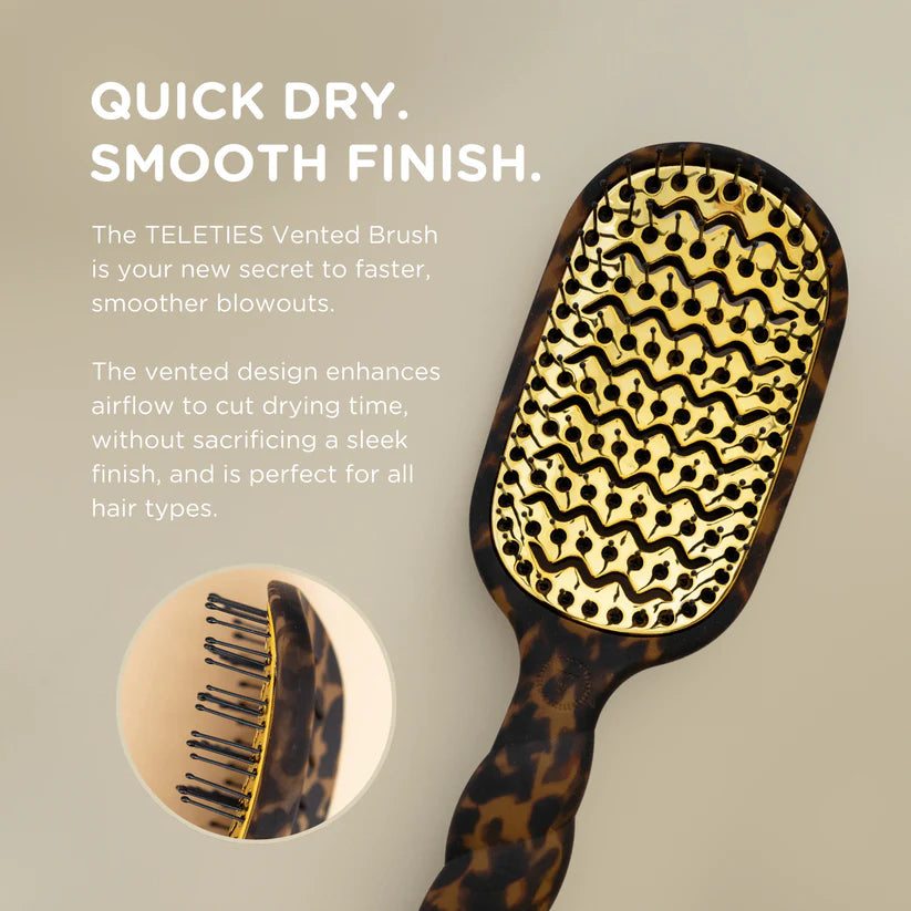 Vented Full-Size Hair Brush Tortoise