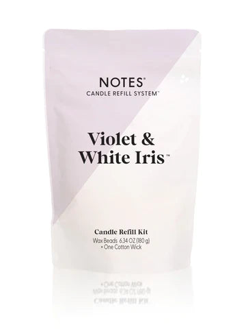Candle Refill Kit Violet & White Iris