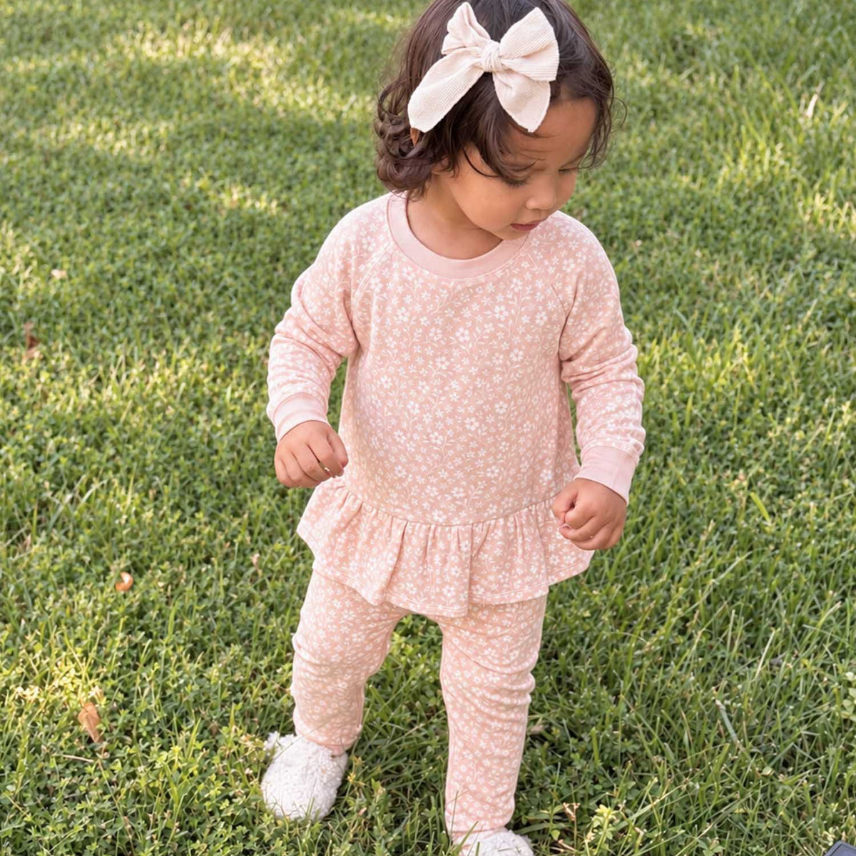 Fleece Two-Piece Ruffled Sweatsuit Grace