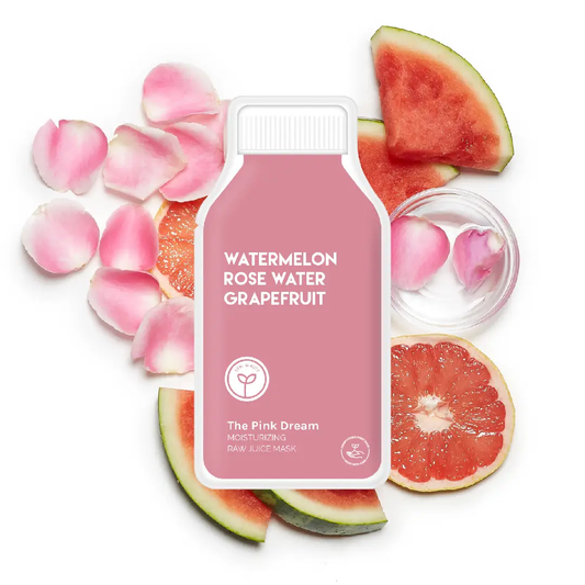 Watermelon, Rose Water, Grapefruit Sheet Face Mask