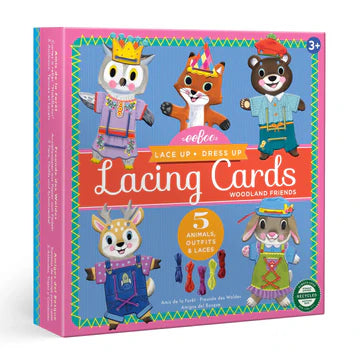 Woodlands Friends Dress Up Lacing Card