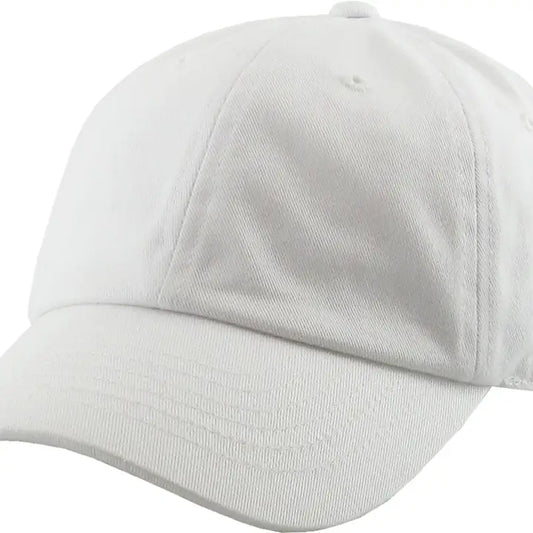 Kids Premium Baseball Cap White