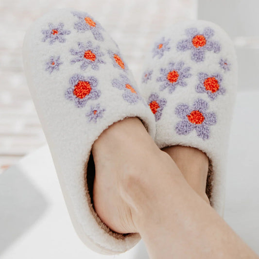 Slippers Lilac Daisy