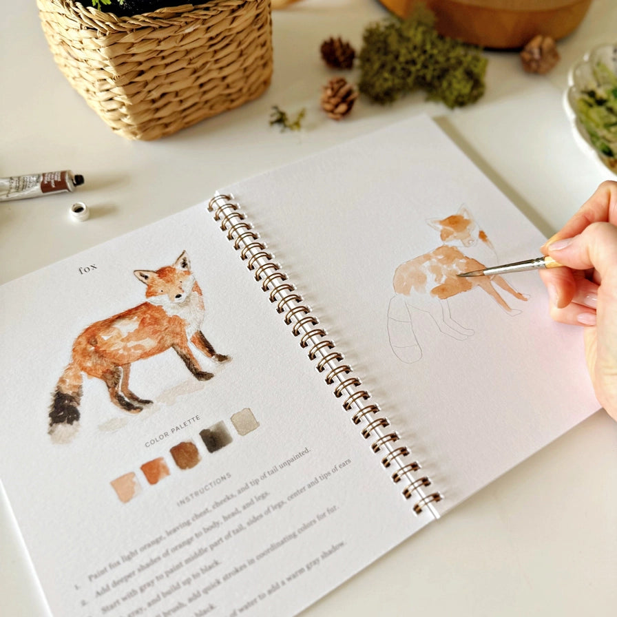 Watercolor Workbook Woodland
