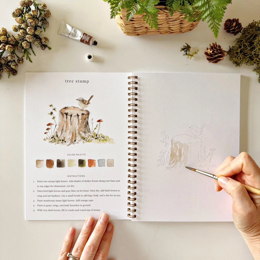Watercolor Workbook Woodland